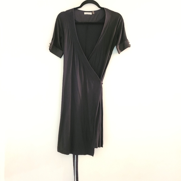 Martin + Osa Dresses & Skirts - MARTIN + OSA wrap dress short sleeves,black